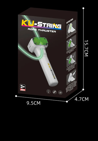 New String Rope Glow in The Dark String Rope Launcher Luminous Portable Handheld String Stress Relief Toy For Kids Party Gift