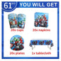Avengers Marvel Party Decorations SuperHero Theme Tableware Kit Balloon Deco Happy Birthday Banner Supplies for Boys Favors Gift