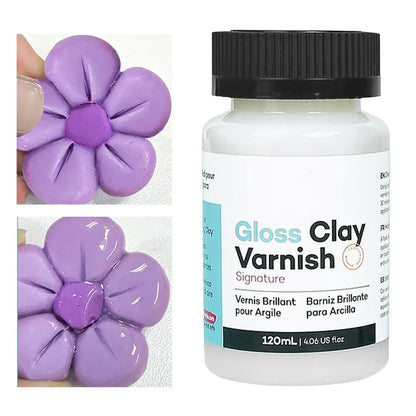 20/60/120ml Clay Varnish Acrylic Air Dry High Gloss Finish Air Dry Clay Sealant for Ceramics Oil Painting Wood Maintenance