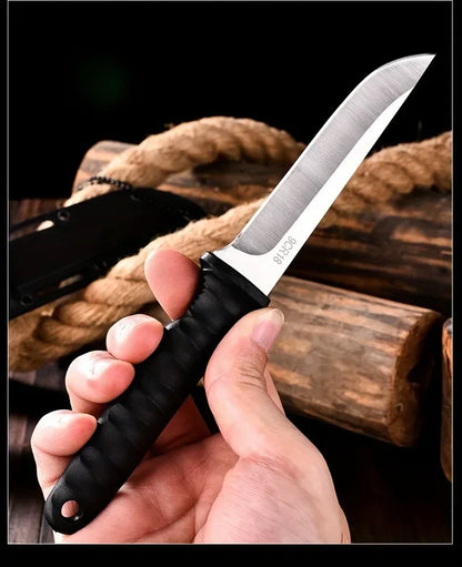 New Outdoor knife self-defense knife outdoor survival knife  high hardness one steel  portable mountaineering k