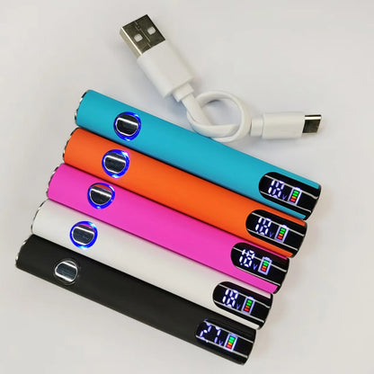 5pcs LED 510 Thread Battery 500mAh Cart Pen Adjustable Voltage Portable Electric Soldering Iron Welding Kit