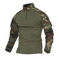 Men's Outdoor Tactical Hiking T-Shirts,Hunting Camouflage Long Sleeve Hunting Climbing Shirt,Male Breathable Sport Clothes