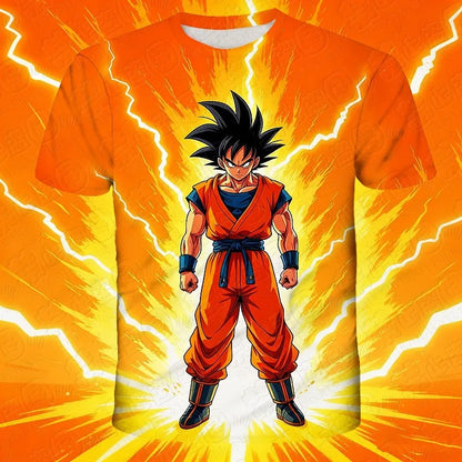 Anime Dragon Ball Son Goku 3D Print Kids T Shirt Summer Fashion Casual T-shirt Boy Girl Unisex Children's Clothing Tshirt Tops