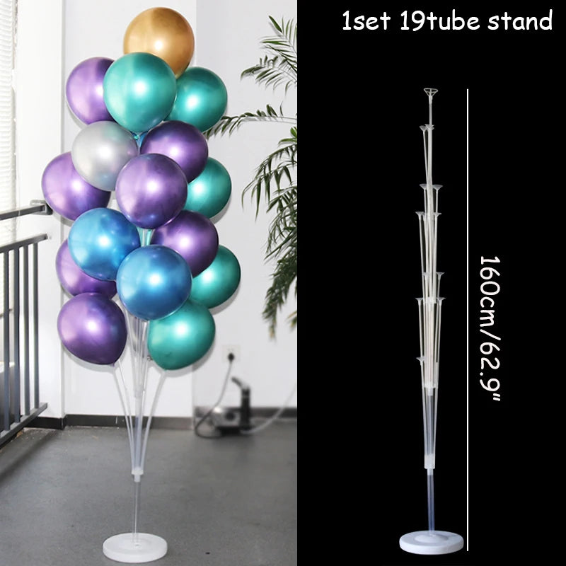 1/2 set Latex Balloon Holder Balloons Stand Column Metallic Balloons Baby Shower Kids Birthday Party Wedding Decoration Supplies