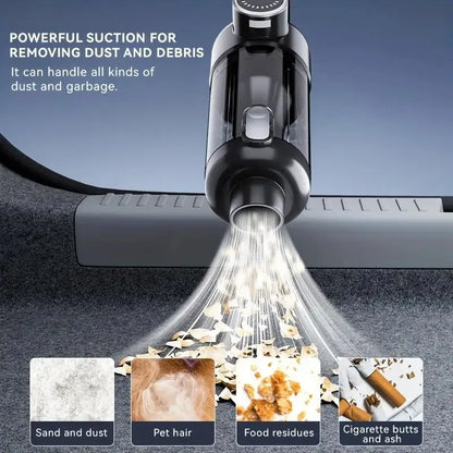 Car Vacuum Cleaner Wireless One-Button Dust Dump High-Power Portable Vacuum Cleaner Large Suction Mini Handheld Vacuum Cleaner