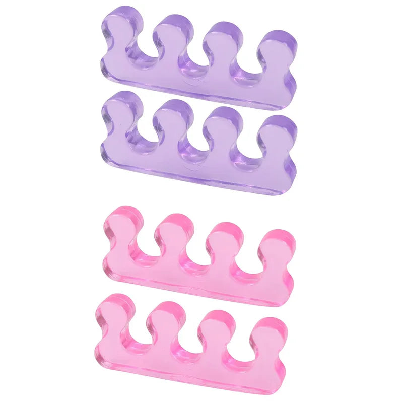 Silicone Manicure Pedicure Nails Finger Separator Flexible Finger Toe Spacer Separation Straighteners Tool Personal Health Care