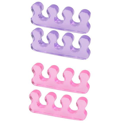 Silicone Manicure Pedicure Nails Finger Separator Flexible Finger Toe Spacer Separation Straighteners Tool Personal Health Care
