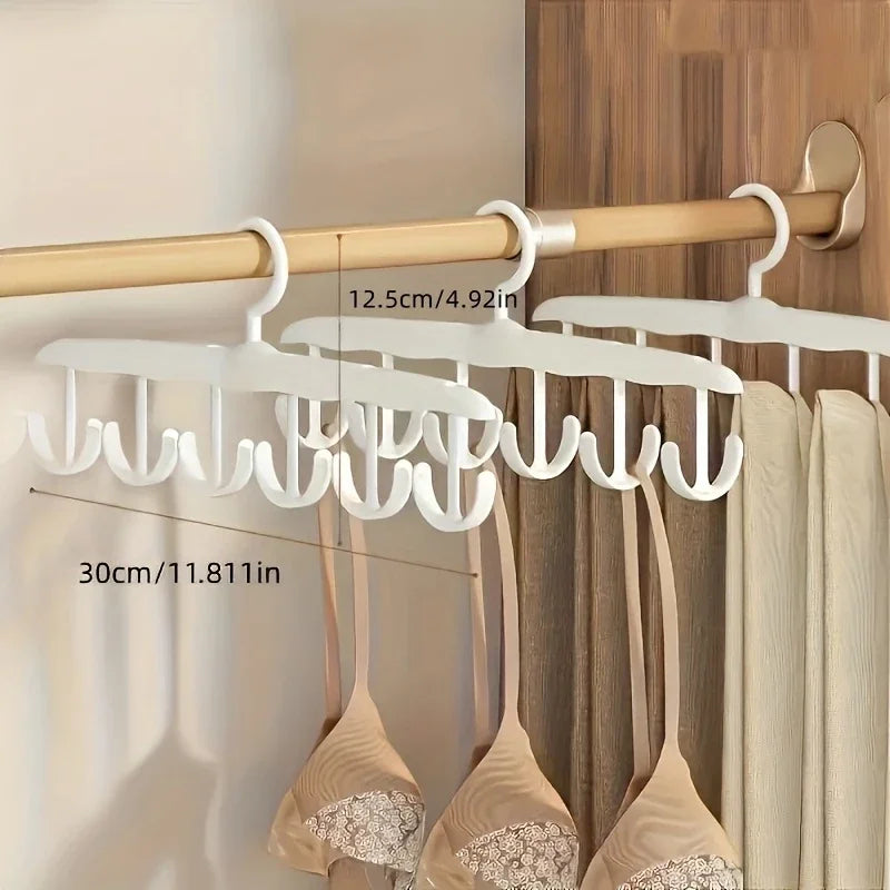 12-Hook Rotating Hanger – Space-Saving Closet Organizer for Ties, Belts, Underwear, Skirts | Portable Home & Dorm Storage 2030