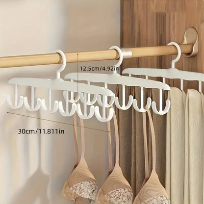 12-Hook Rotating Hanger – Space-Saving Closet Organizer for Ties, Belts, Underwear, Skirts | Portable Home & Dorm Storage 2030
