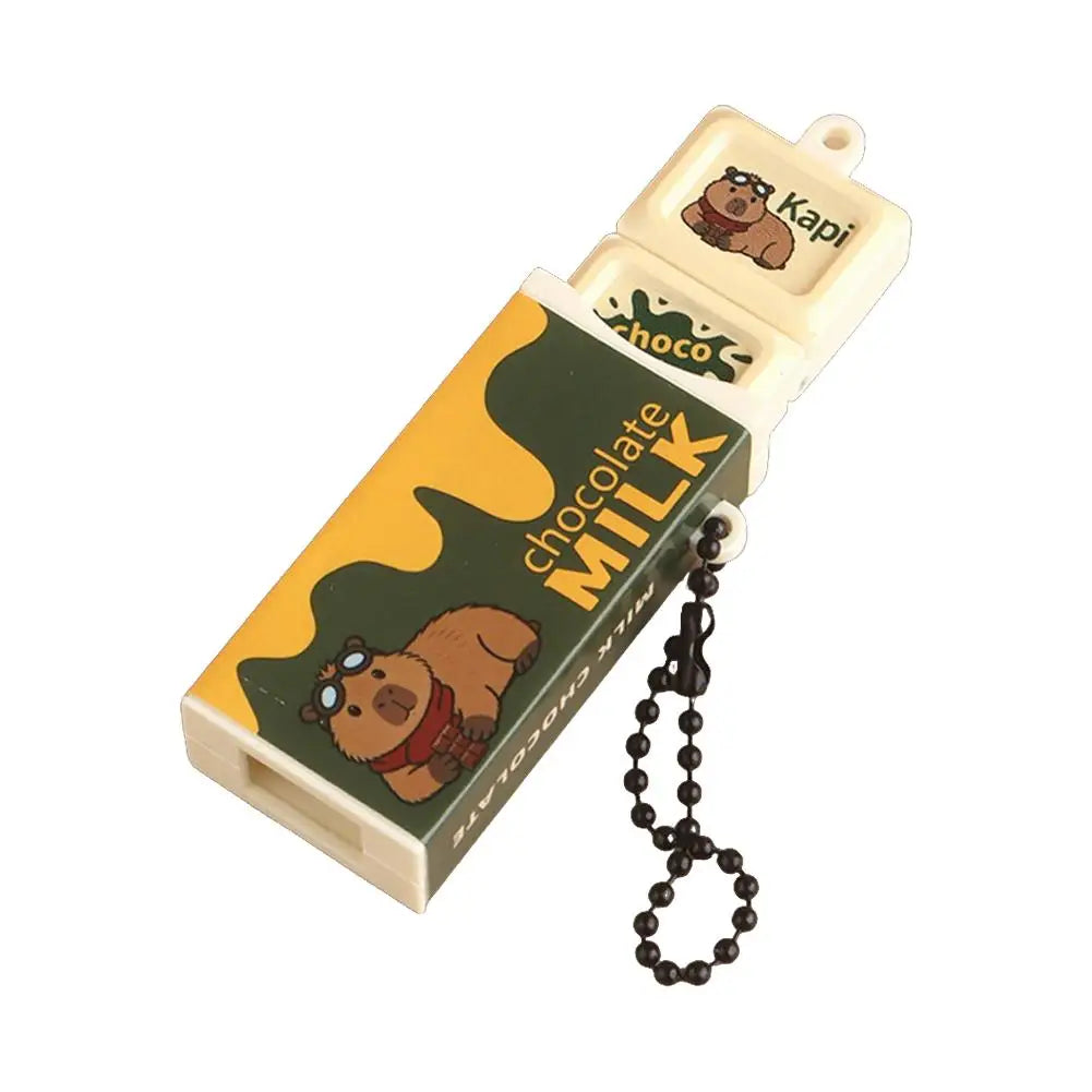 Simulated Chocolate Fidget Toy Stress Style Bendable Snap Stress Relief Keychain Pendant Creative Gift