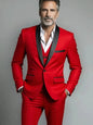 Black White Men Autumn Wedding Party Three Pieces Set Large Size Male Blazer Coat Pants and Vest Fashion Slim Fit Suit