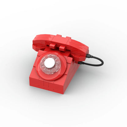 Huatangxinyue Creative Appliance Retro TV Radio Phone Game Console Camera Model Building Blocks Assembly Toys for  Gifts