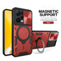 Armor Funda For Xiaomi Redmi Note 12 Pro 5G Case Slide Lens Protect Ring Stand Back Cover For Redmy Note12Pro Plus 12Pro 12S 12C