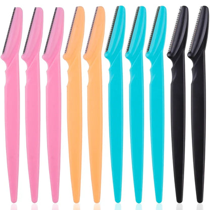 Portable Eyebrow Trimmer Blade Women's Face Shaver Safety Knife Makeup Scraper Hair Removal Tool for Eyebrow Epilation