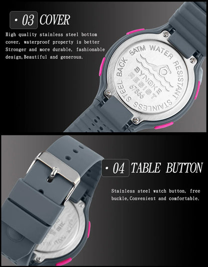 Outdoor Sport Watch Men Alarm Chrono Clock 5Bar Waterproof Military Watches LED Display Shock Digital Watch Thin Design