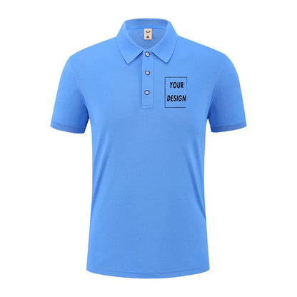 2025 Summer Causal Polo Shirt Custom Logo Printed Text Picture Brand Embroidery Personal Design Breathable Men And WomenTops