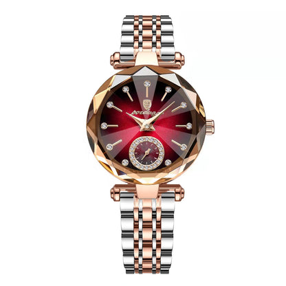 POEDAGAR Elegant Ladies Wristwatch Waterproof Stainless Steel Luxury Watch for Woman High Quality Fashion Women's Quartz Watches