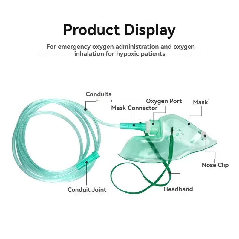 Oxygen Mask Oxygen Concentrator Full Face Mask For Adults Children Oxygen Concentrator Accessories Oxygen Concentrator Mask