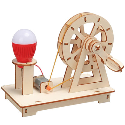 STEAM Experiment Kit Wooden DIY Toy Building Kit Hand‑Assembled Physical Science Model Science Lesson Aid For Kids 6‑14 Years