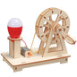 STEAM Experiment Kit Wooden DIY Toy Building Kit Hand‑Assembled Physical Science Model Science Lesson Aid For Kids 6‑14 Years