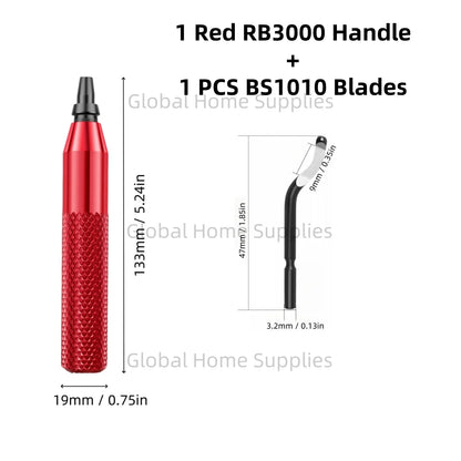 Deburring Tool RB3000 with 1 or 11 High Speed Steel Swivel Blades BS1010 BS1018 BK3010 BS3010 360 Degree Rotary Head Burr Remove