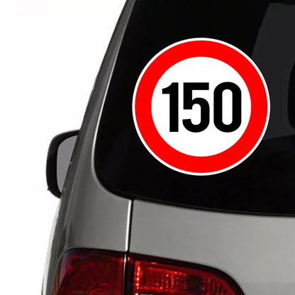 A0202# Speed Limit (110/120/150/160/200/300 km), Ø 16 cm Self-adhesive Decal Car Sticker Waterproof Auto Decors
