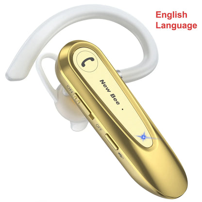 New Bee B45 Bluetooth 5.0 Headset Wireless Earphone Headphones with Dual Mic Earbuds Earpiece CVC8.0 Noise Reduction for Driving