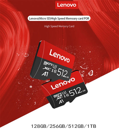 Lenovo High Speed Memory Card 1TB Cartao De Memoria 512GB Micro SD Card 256GB Class 10 TF Flash Card For Phone Tablet UAV NEW