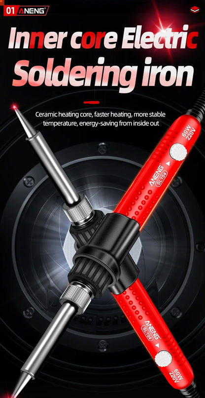 Electric Soldering IronANENG SL105 Digital Display Adjustable Temperature SL104 Adjustment Knob Professional Welding Repair Tool