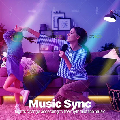 Tuya E14 Candle Lamp Smart Life App Control Smart Bulb WiFi Or Bluetooth RGB+CW LED Light 220V Dimmable Crystal Lamps Room Decor