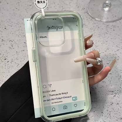 Luxury Candy Color Frame Clear Back Phone Case For iPhone 17 16 15 14 13 12 Pro Max 11 16PLUS 17 Acrylic Shockproof Bumper 2030