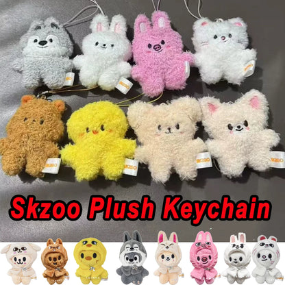 Staykids Plush Mini Keychain Pendant New SKzoo Plush FM Field Week 5cm Plush Cartoon Cute Pendant Birthday Toys