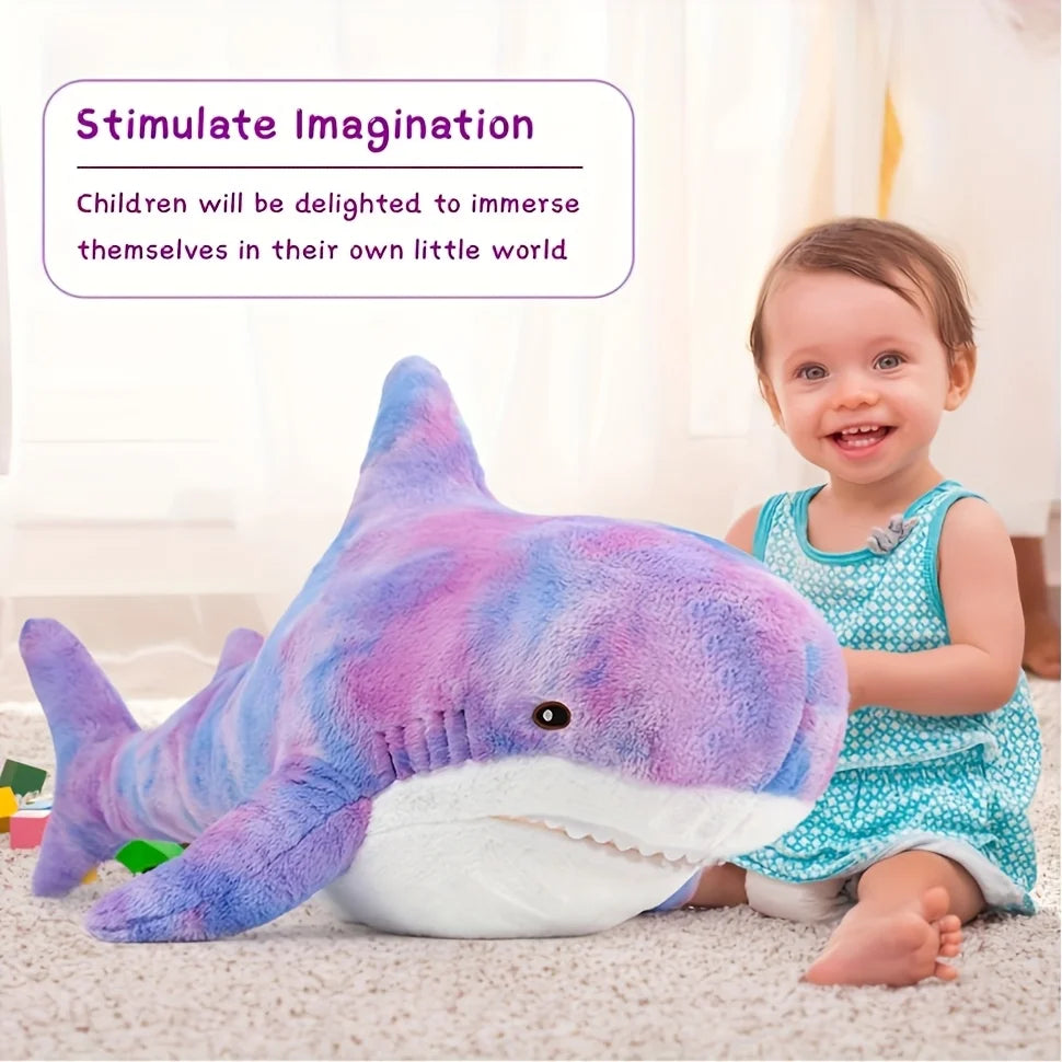 60cm Shark Plush Toy - Soft Stuffed Animal, Toddler/Kid Toy,Christmas gifts,plush Toys for Girls and boys' gifts,