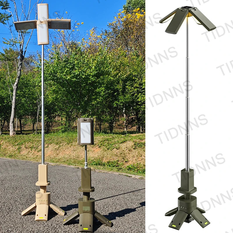 14000mAh Rechargeable Outdoor Hiking Fishing Tent Lamp Super Bright Magnetic Rotatable Telescopic LED RV Camping Lantern