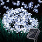 1pc 5/7/12/22M Solar String Sakura Lights 20/50/100/200LEDS Outdoor Waterproof Festival Garden Decorative Lights