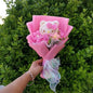 Anime Hello Kitty Cartoon Plush Bouquet Rose Flowers  Soft Plush Doll Home Wedding Decoration Christmas Valentine's Day Gift