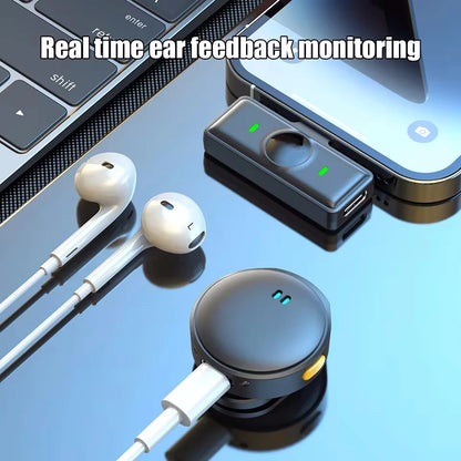 Dual Wireless Lavalier Lapel Professional Microphone Buttonhole Tie Mic Mini For iPhone Android Cell Mobile Phone PC Audio Micro