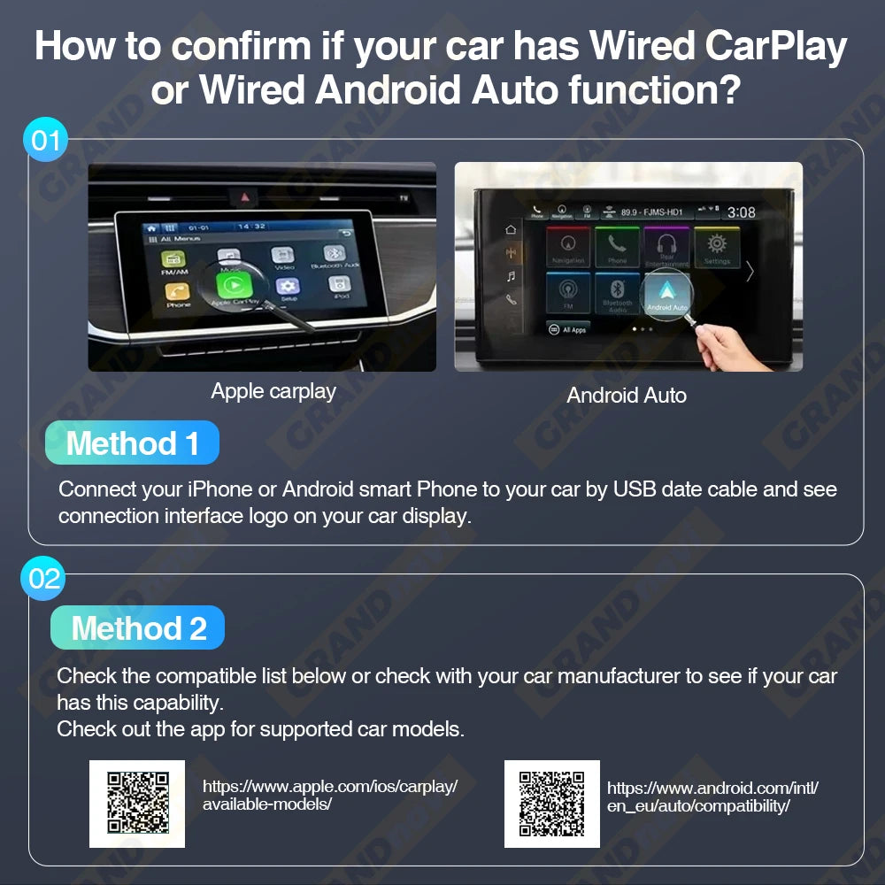 Wireless CarPlay For Apple iPhone Airplay Smart AI Box Bluetooth WiFi Android Auto Connect Car System 3in1 Car Play Adapter