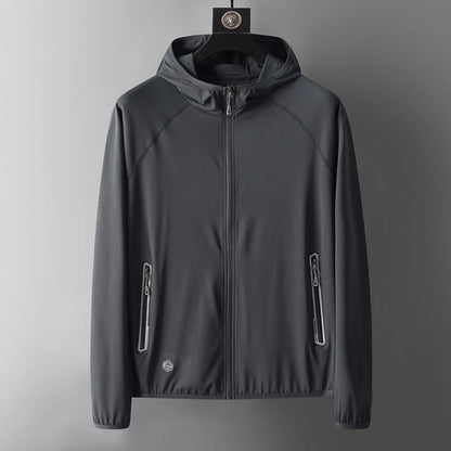 UPF50+ Summer UV Protection Hoodie Unisex Skin Coat Breathable Ice Silk Outdoor Sports Couple's Beach Street Lightweight Jacket