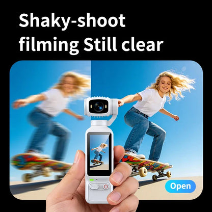 HD 4K Action Camera 180 Degree Rotatable For Vlog YouTube Tiktok Girls Record Life Video Recording Entry Portable Action Camera