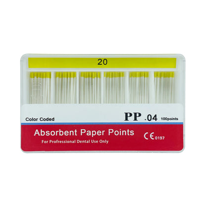 With Scale Dental Absorbent Paper Points Taper 04 15#-40# Dental Pure Cotton Fiber Paper Endodontics Treatment Consumables