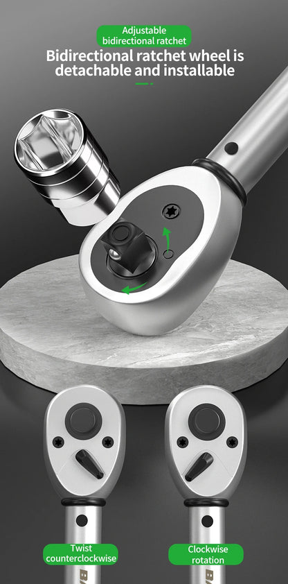 2.5-30N.m 10-120N.m 50-350N.m Torque Wrench 1/4 3/8 1/2 inch square head torque key ±3% High Accuracy Torque Wrench Professional