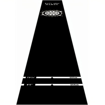 Professional Non-Slip Dart Mat Throwing Carpet for Game Room Bar Decor - Training Mat with Decorative Design
