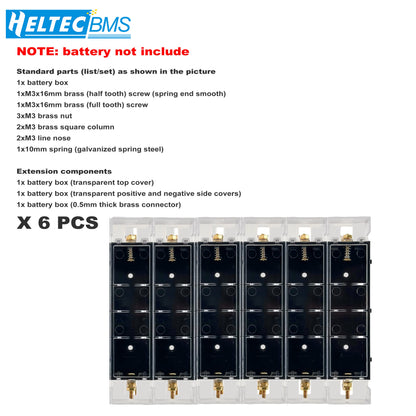Removable Splicable 18650 Battery Box 5-10A High Current PC ABS Rechargeable Battery Storage Bracket DIY Power Bank