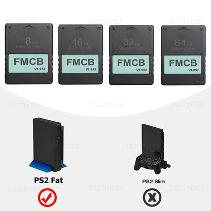 FMCB Free McBoot Card For Sony PS2 For Playstation2 8MB/16MB/32MB/64MB Memory Card V1.953 OPL MC Boot For PS2 Accessories