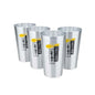 Japanese Style Aluminum Beer Mugs Set 450ml, Gold & Silver Reusable Drinking Mug for Beer Water Juice, Outdoor Camping Party