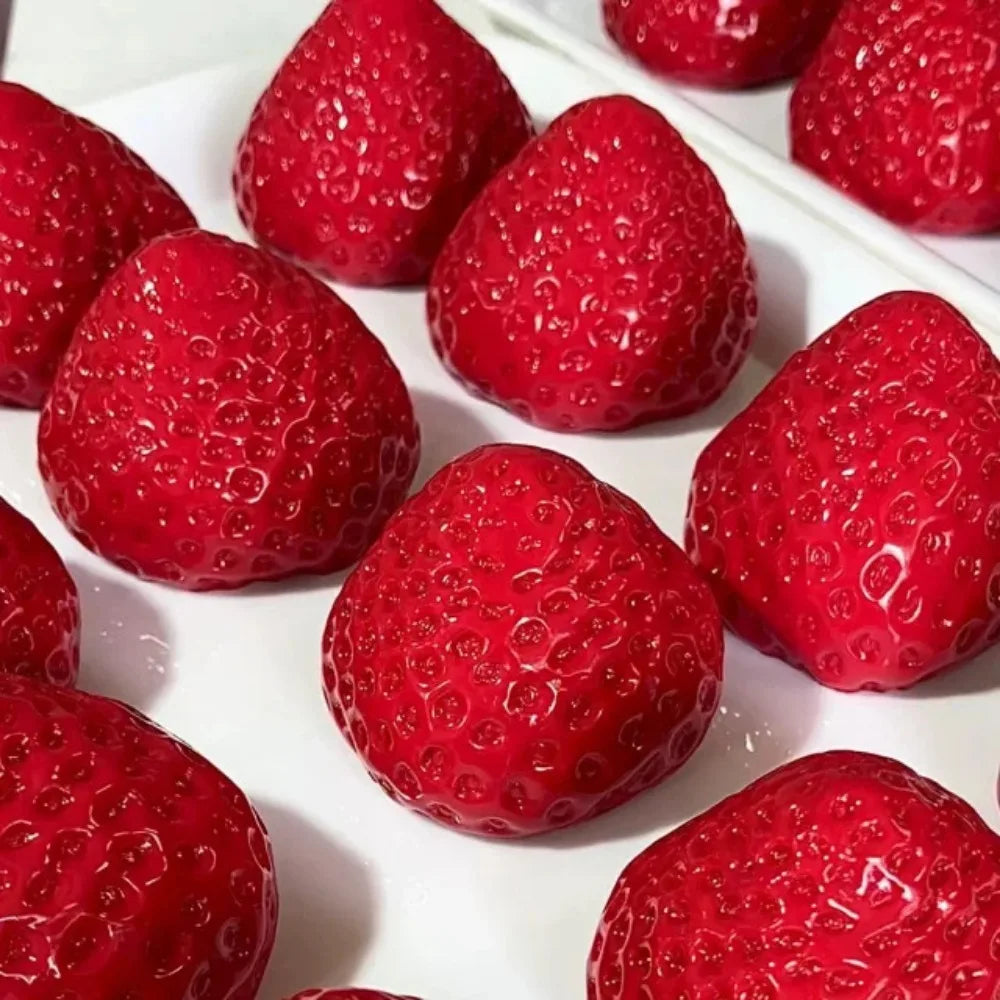Strawberry Taba Squishy Fidget Toy - Slow Rebound Stress Relief Toy for Kids, Adults, Office & Party Favors - Squeeze Gift