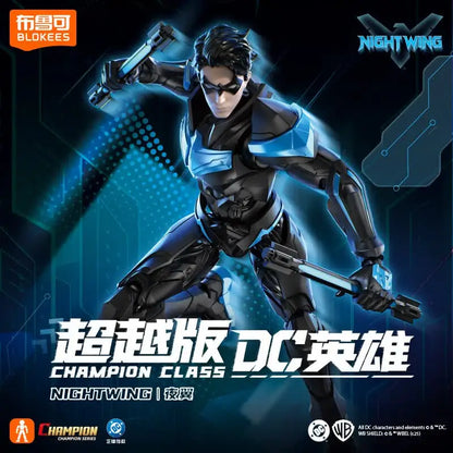 BLOKEES Nightwing Superman Batman Beyond Original Gunn David DC David Justice League Comics Action Figure Assembled Model Toy