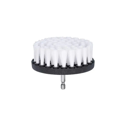 4-Inch Soft Drill Brush Attachment for Carpet, Leather, Upholstery, Glass & Tire Cleaning, Electric Scrubber Tool