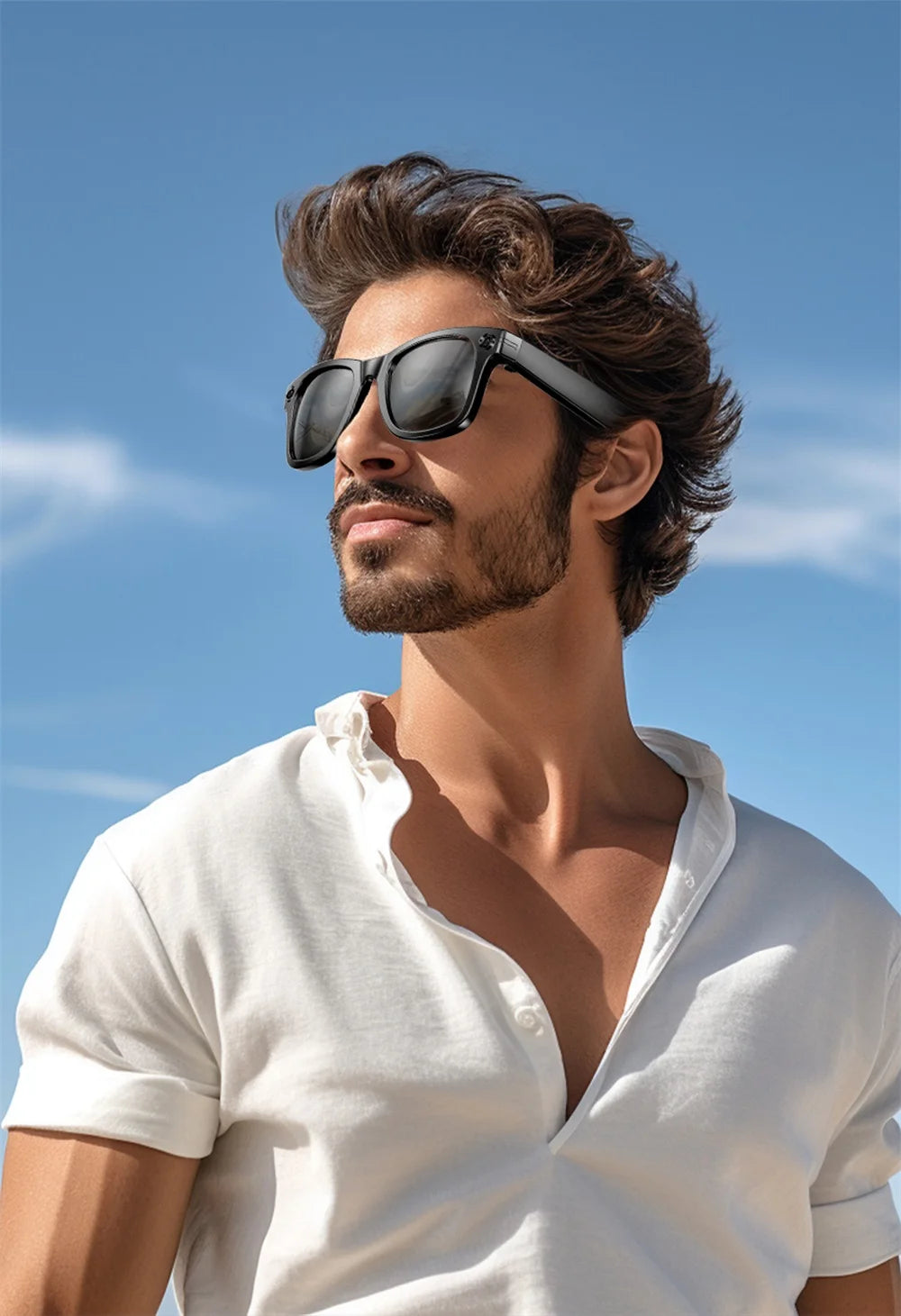Smart Glasses With 800W Intelligent Translation Al Voice Wake-up Intelligent Q&A Interaction Call Noise Reduction EIS Anti Shake